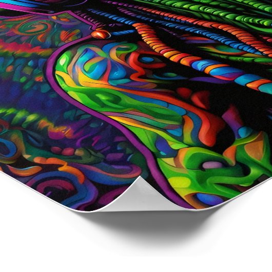 ヘッドフォンアートエイリアン ポスター (角)