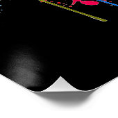 ヘッドフォンカラフルを装着したスカル ポスター (コーナー)