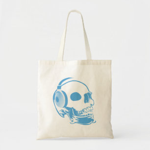 ヘッドフォンスカル トートバッグ