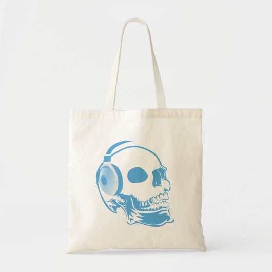 ヘッドフォンスカル トートバッグ (正面)