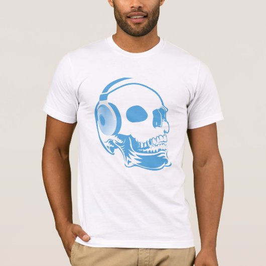 ヘッドフォンスカル Tシャツ (正面)