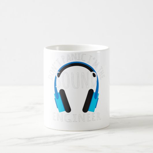 ヘッドフォンデザインがサウンドエンジニアをパニックに陥れない コーヒーマグカップ (中央)
