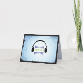 ヘッドフォンバーバルミツワーサンキューカード サンキューカード