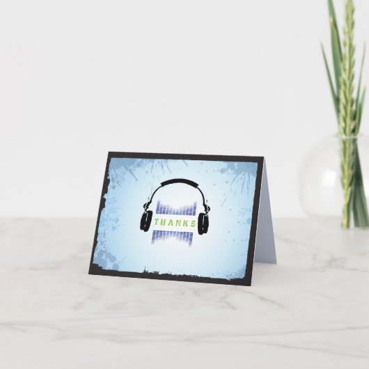 ヘッドフォンバーバルミツワーサンキューカード サンキューカード (正面)