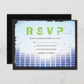 ヘッドフォンバーバルミツワーrsvp 招待状 (正面/裏面)