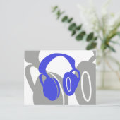 ヘッドフォンポストカード ポストカード (スタンド正面)