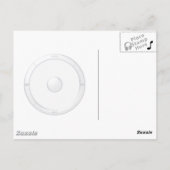 ヘッドフォンポストカード ポストカード (裏面)