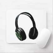 ヘッドフォンポップ・アートのアート マウスパッド (マウス)
