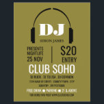 ヘッドフォンロゴ、DJ、クラブイベントズ広告フライヤー チラシ<br><div class="desc">ヘッドフォンロゴ、DJ、クラブイベントズ広告チラシBy The Business Card Store.</div>