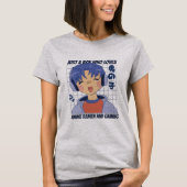 ヘッドフォン付きアニメ少年 Tシャツ (正面)