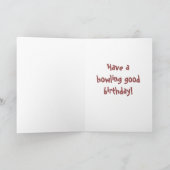 ヘッドフォン付きウルフハウリング誕生日カード カード (内部)