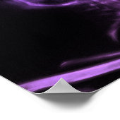 ヘッドフォン付きダブルX線スカル – 紫 ポスター (角)