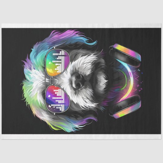 ヘッドフォン付きネオンカボドールティッシュペーパー 薄葉紙 (正面)