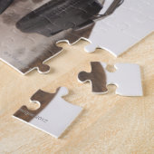 ヘッドフォン付きボクサー犬 ジグソーパズル (側面)