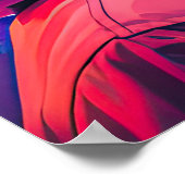 ヘッドフォン付き女の子 ポスター (角)