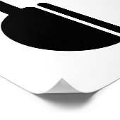 ヘッドフォン音楽DJ ポスター (角)