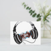 ヘッドフォン ポストカード (スタンド正面)