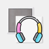 ヘッドフォン マグネット (正面/裏面)