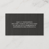 ヘッドフォン |黒いテクスチャの背景 名刺 (裏面)