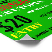 ヘッドフォン、DJ、クラブイベント広告ズ ポスター (角)