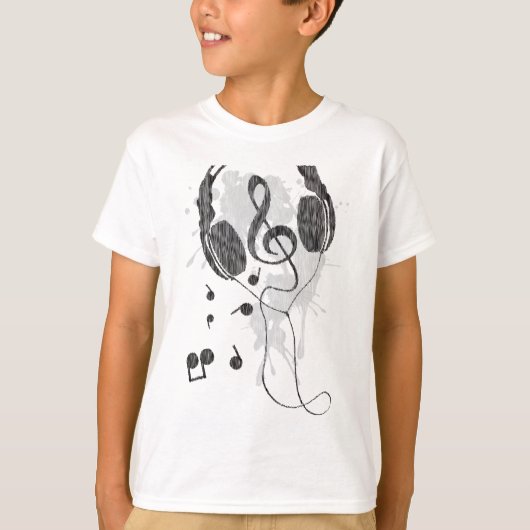 ヘッドフォン(G) Tシャツ (正面)