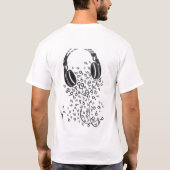 ヘッドフォン Tシャツ (裏面)