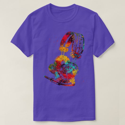 ヘッドフォン Tシャツ (デザイン正面)