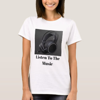 「ヘッドフォンJunkie：音楽好きのシャツ」 Tシャツ