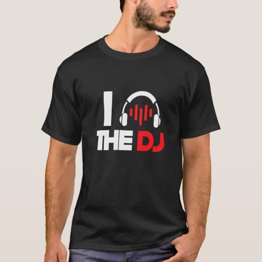 ヘッドフォンLove Dj DeejayミュージックターンテーブルテクノP Tシャツ (正面)