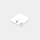 ヘッドホカッコいいンのシンプルで上品 ポストイット (アングル)