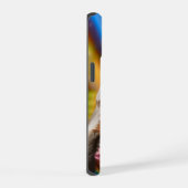 ヘッドホクールンを使ったサル iPhone 15ケース (右側面)