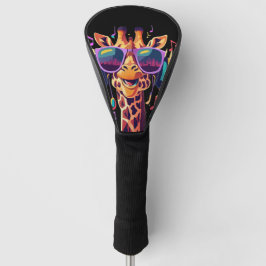 ヘッドホクールン付きカラフルパーティーキリン ゴルフヘッドカバー