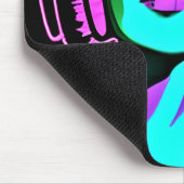 ヘッドホサイケデリックンの女性 マウスパッド (コーナー)