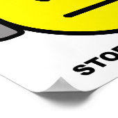 ヘッドホストップンの話しポスおもしろいター ポスター (角)