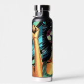 ヘッドホポップ・アートのンのアートウーマン踊り ウォーターボトル (右面)