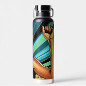 ヘッドホポップ・アートのンのアートウーマン踊り ウォーターボトル (背面)