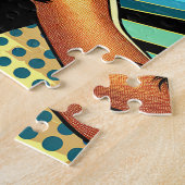 ヘッドホポップ・アートのンのアートウーマン踊り ジグソーパズル (側面)