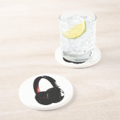 ヘッドホポップ・アートのンのアートヘッドフォン コースター (側面)