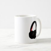 ヘッドホポップ・アートのンのアートヘッドフォン コーヒーマグカップ (正面右)