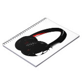 ヘッドホポップ・アートのンのアートヘッドフォン ノートブック (左側)