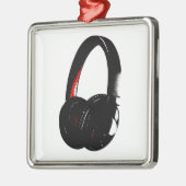 ヘッドホポップ・アートのンのアートヘッドフォン メタルオーナメント (左)