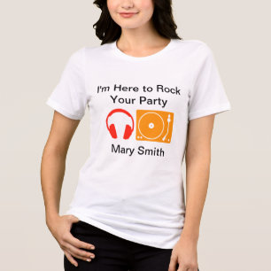ヘッドホンおよびターンテーブル トライブレンドTシャツ