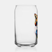 ヘッドホンと眼鏡を掛けた狐 ガラス缶 (右)