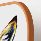 ヘッドホンと眼鏡を掛けた狐 ピックルボールラケット (左詳細)