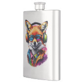 ヘッドホンと眼鏡を掛けた狐 フラスク (左)