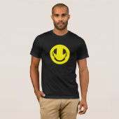 ヘッドホンの笑顔 Tシャツ (正面フル)