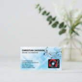 ヘッドホンターンテーブル |ビニール 名刺 (スタンド正面)