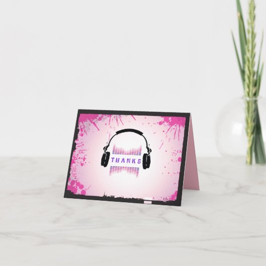 ヘッドホンバーバルミツワーサンキューカード サンキューカード (正面)