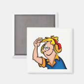 ヘッドホン付き少年 マグネット (正面/裏面)