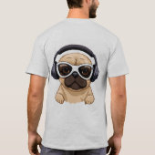 ヘッドホン付き犬.JPG Tシャツ (裏面)